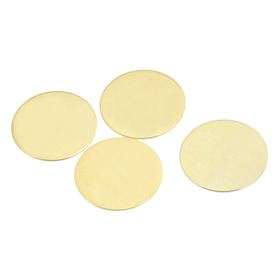 Harfington Brass Stamping Blank, Round Metal DIY Tag for Craft, Pendant Decoration