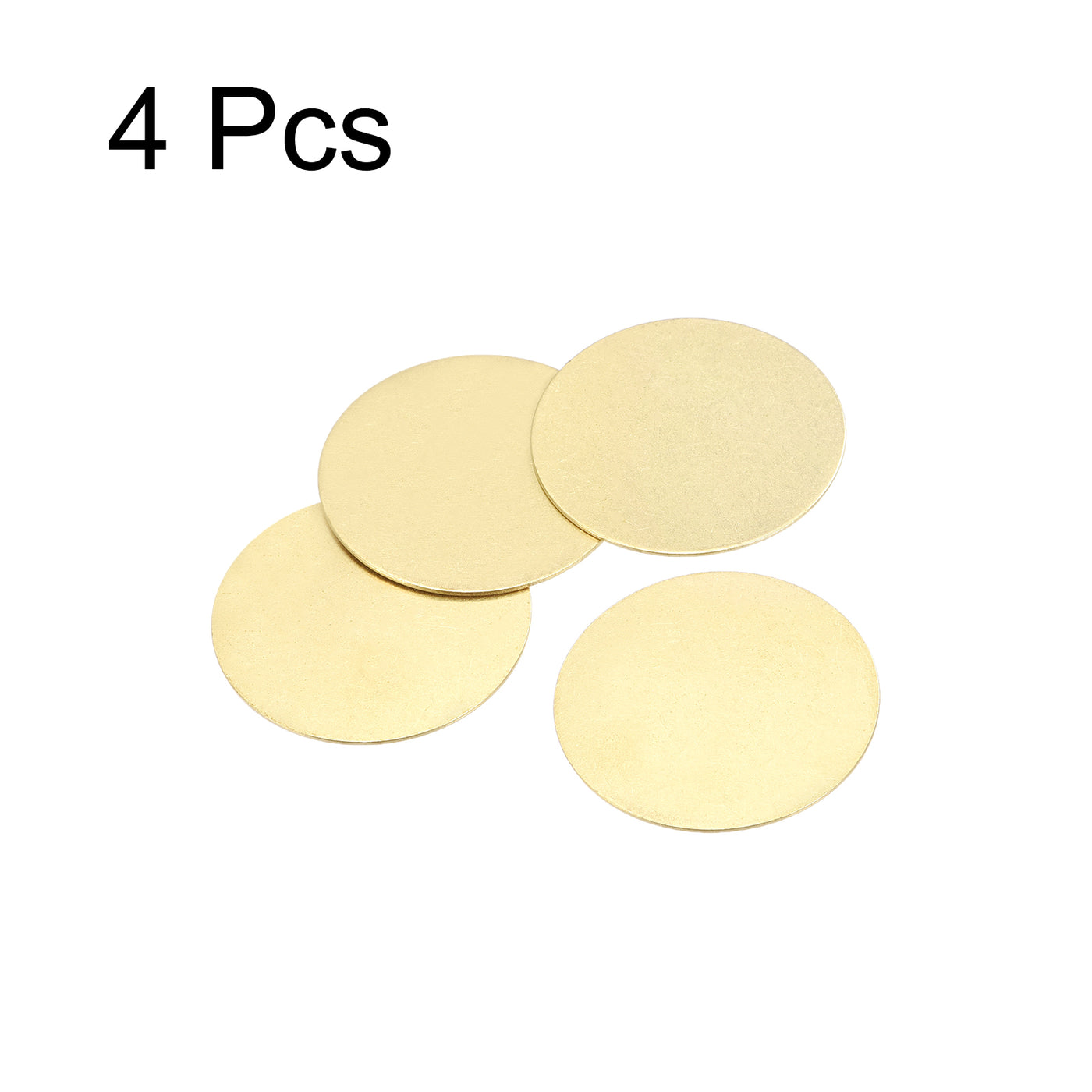 Harfington Brass Stamping Blank, Round Metal DIY Tag for Craft, Pendant Decoration