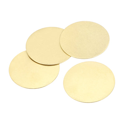 Harfington Brass Stamping Blank, Round Metal DIY Tag for Craft, Pendant Decoration