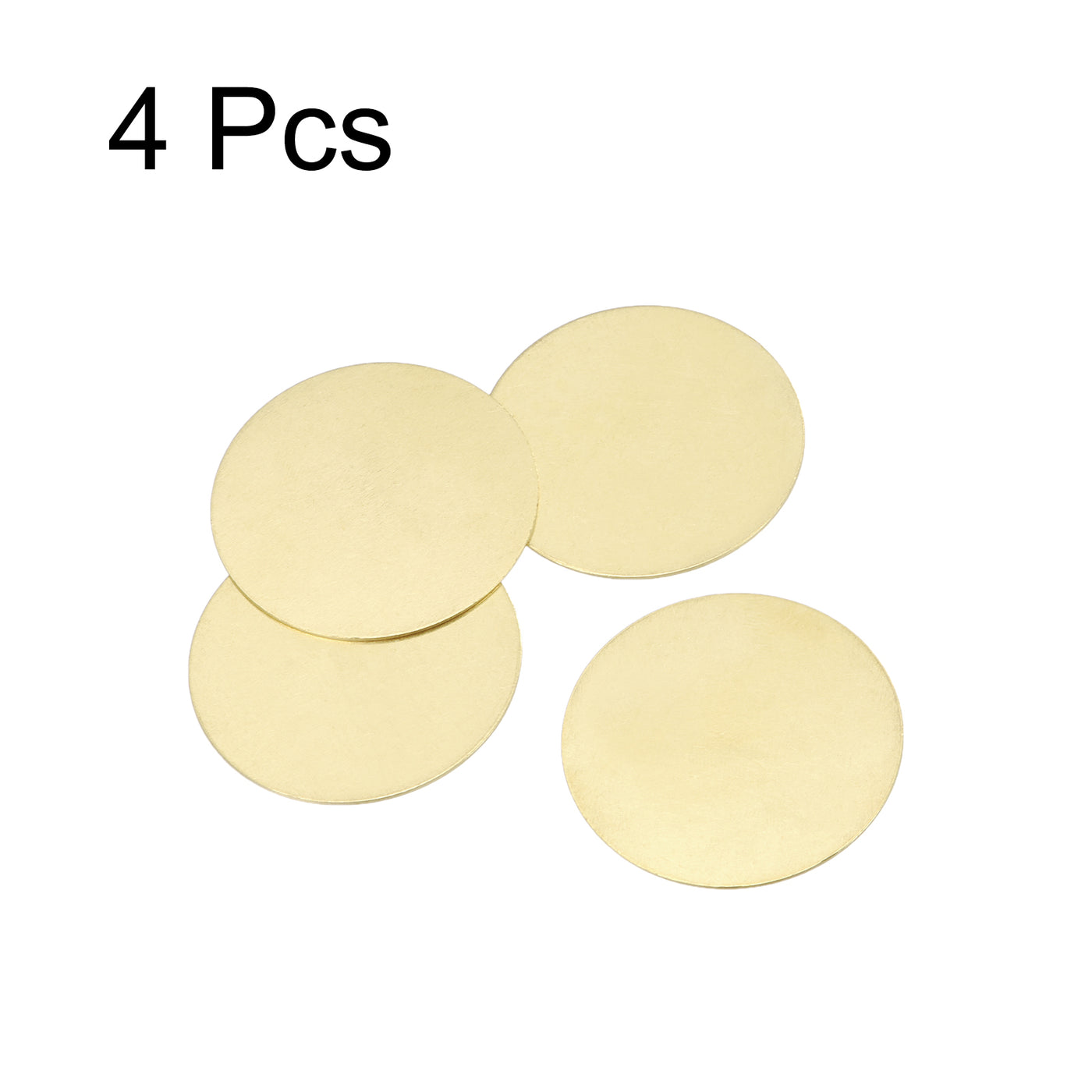 Harfington Brass Stamping Blank, Round Metal DIY Tag for Craft, Pendant Decoration