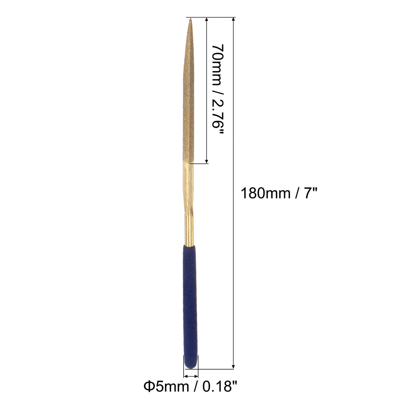 Harfington Titanium Coated Diamond Needle Files for Metal