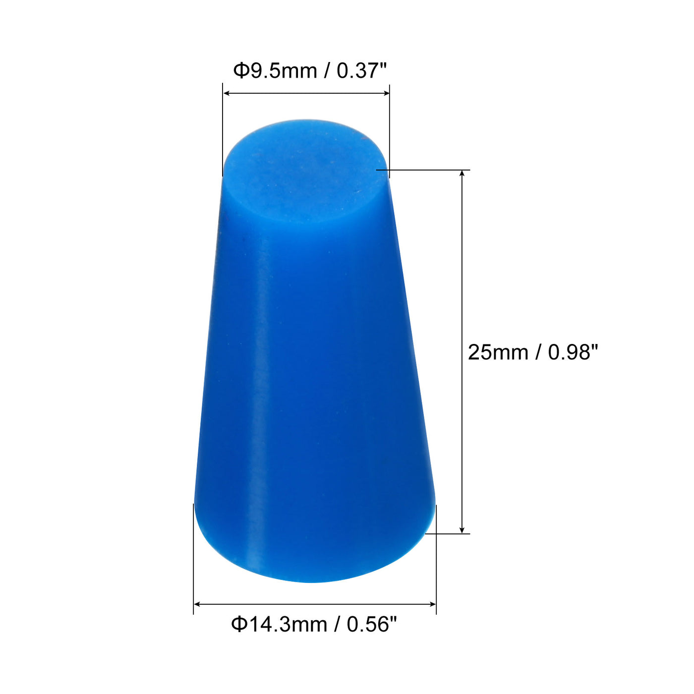 Harfington Silicone Rubber Tapered Plug Solid for Powder Coating, Painting, Anodizing, Plating, Sandblasting Laboratory Use