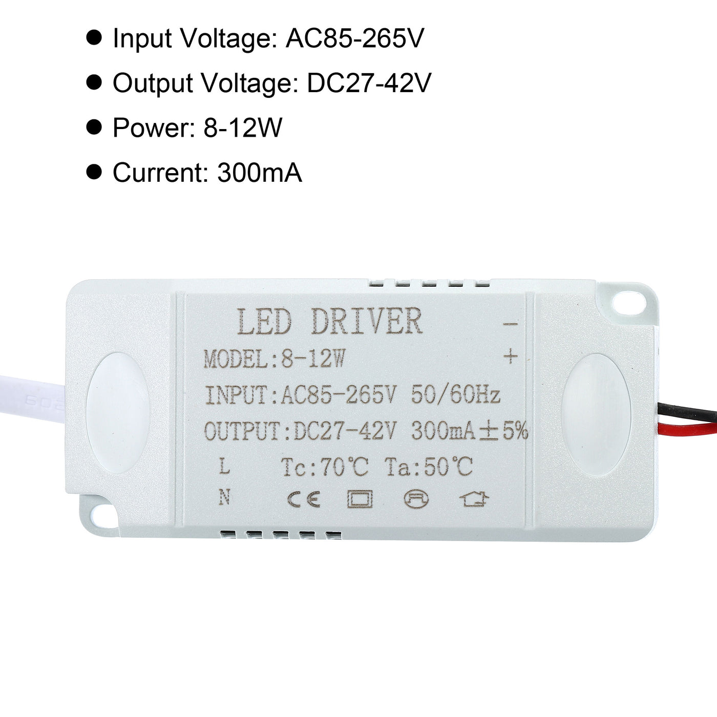 Harfington Uxcell  LED Driver AC Output DC Female Connector Transformer