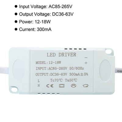 Harfington Uxcell  LED Driver AC Output DC Female Connector Transformer