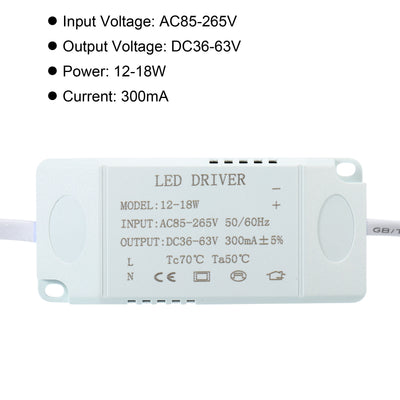 Harfington LED Driver, Pack Output Male Connector Constant Current Rectifier Transformer External Power Supply