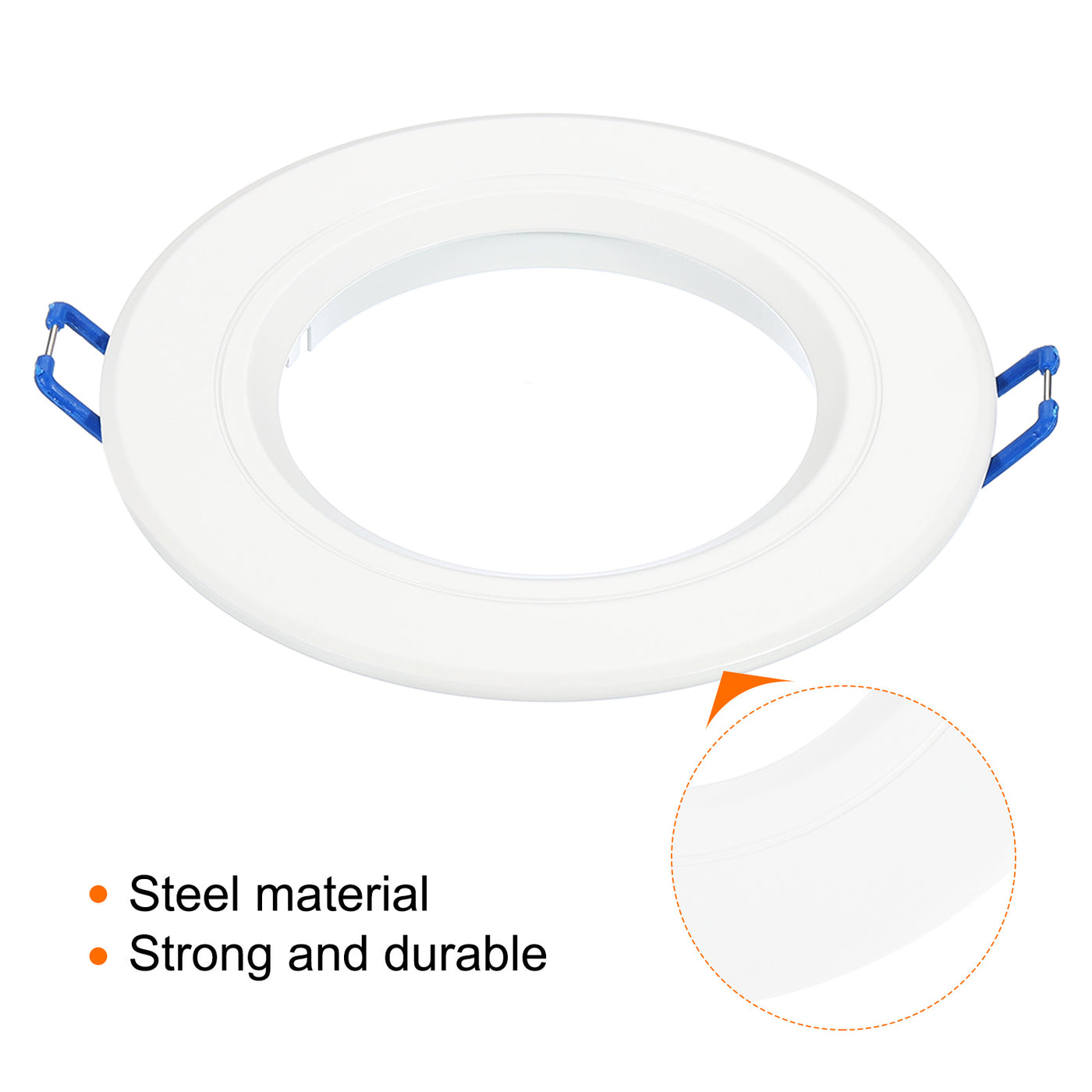 Harfington Light Trim Ring, Aluminum Alloy Circular Light Cover Lighting Fixture for Ceiling Wall Recessed Can Downlights