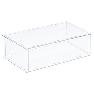 Harfington Acrylic Display Case Plastic Box Cube Storage Box Assemble Dustproof Showcase