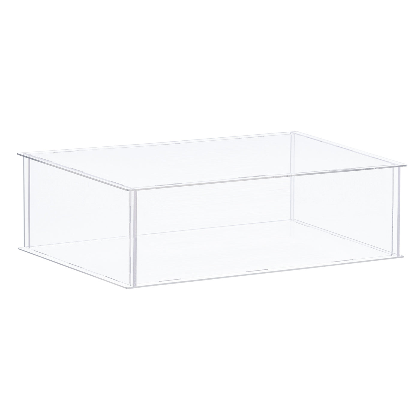 Harfington Acrylic Display Case Plastic Box Cube Storage Box Assemble Dustproof Showcase