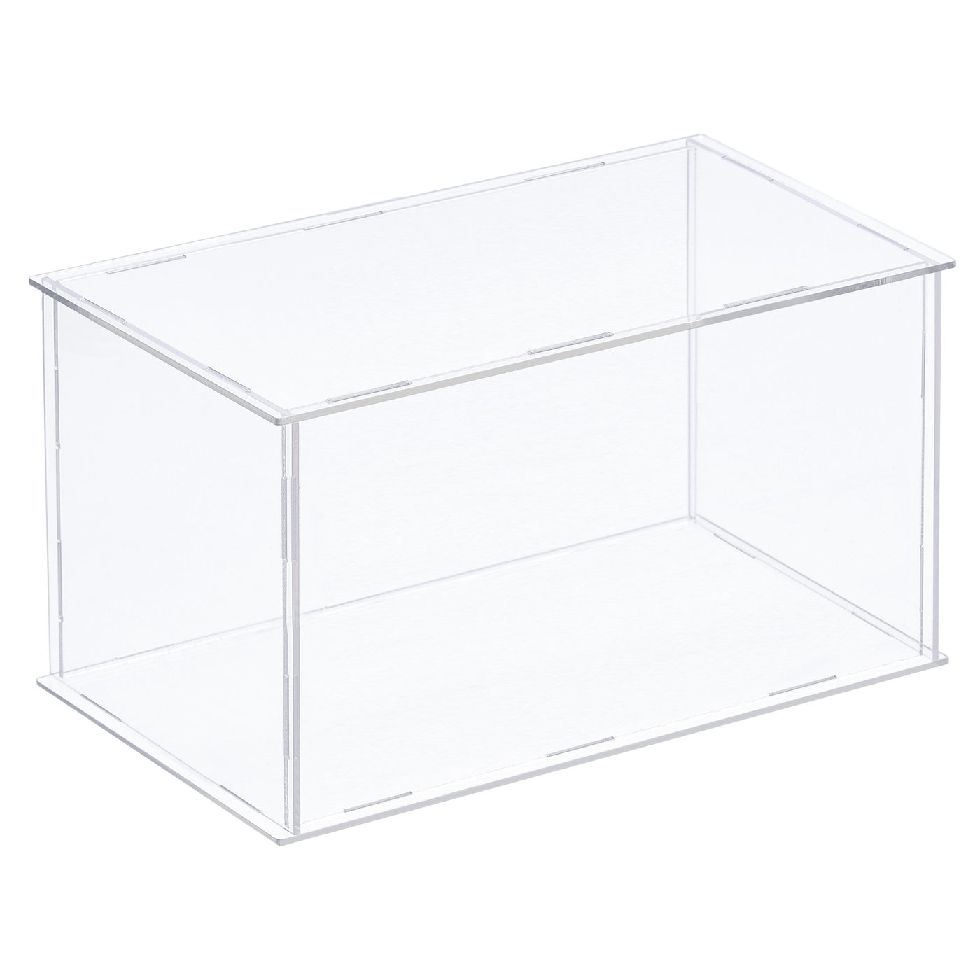 Harfington Acrylic Display Case Plastic Box Cube Storage Box Assemble Dustproof Showcase