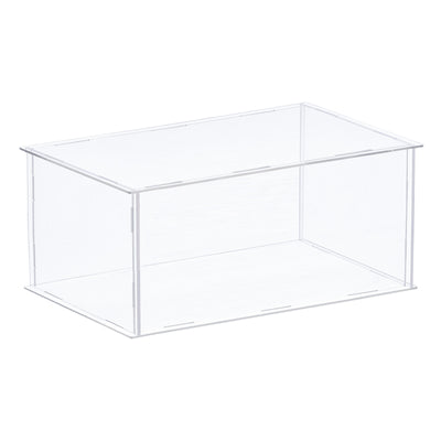 Harfington Acrylic Display Case Plastic Box Cube Storage Box Assemble Dustproof Showcase