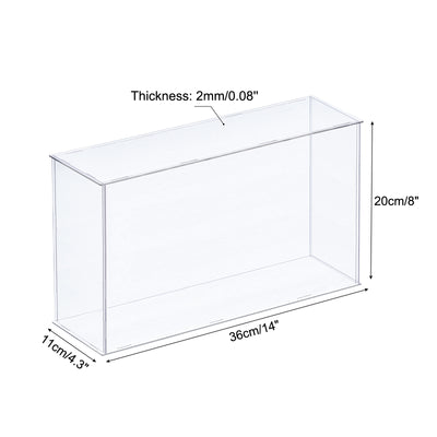 Harfington Acrylic Display Case Plastic Box Cube Storage Box Assemble Dustproof Showcase