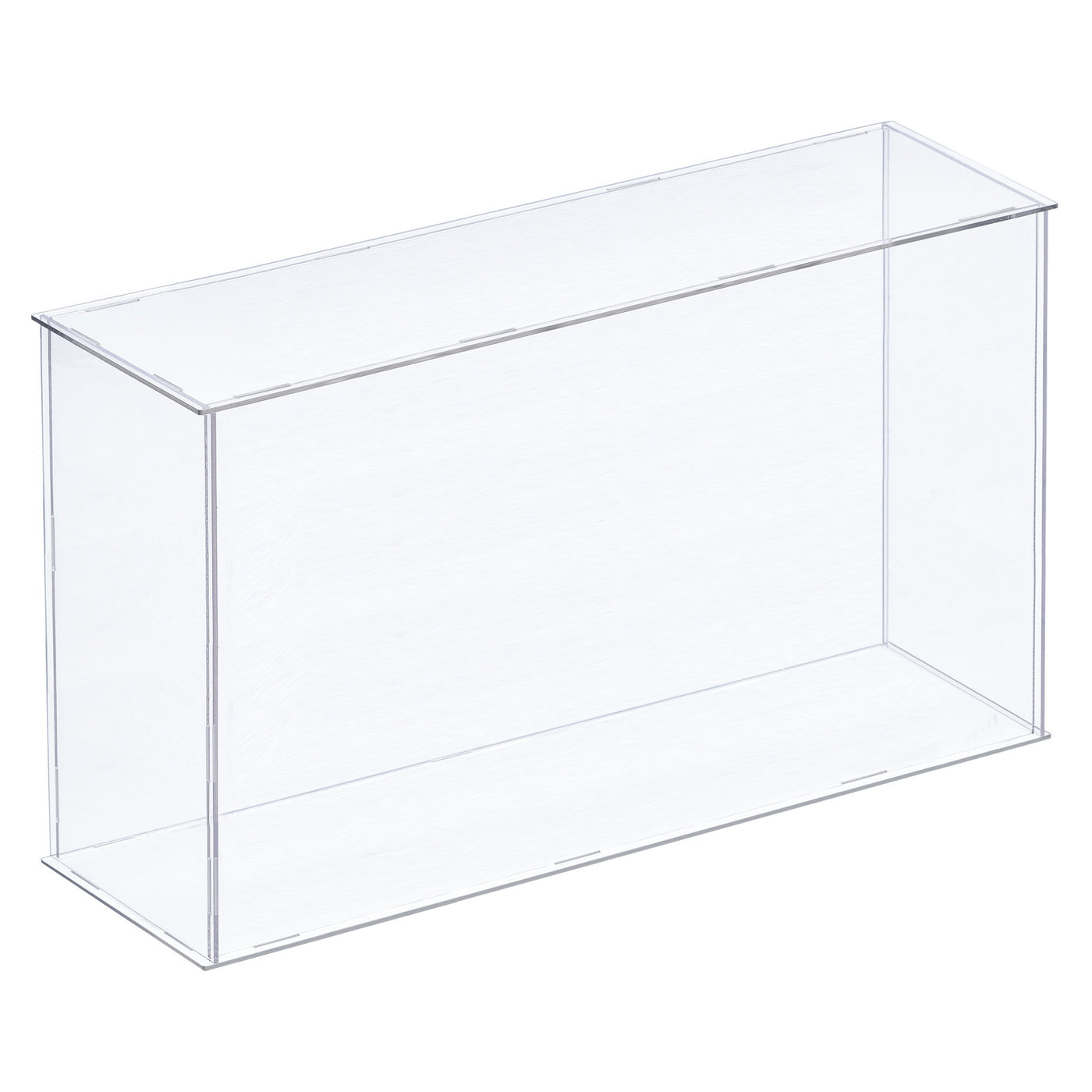 Harfington Acrylic Display Case Plastic Box Cube Storage Box Assemble Dustproof Showcase