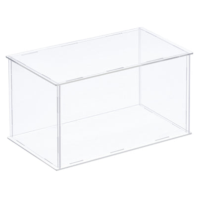 Harfington Acrylic Display Case Plastic Box Cube Storage Box Assemble Dustproof Showcase