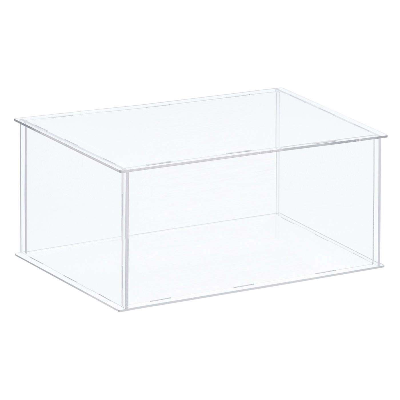 Harfington Acrylic Display Case Plastic Box Cube Storage Box Assemble Dustproof Showcase