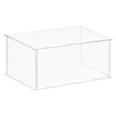 Harfington Acrylic Display Case Plastic Box Cube Storage Box Assemble Dustproof Showcase