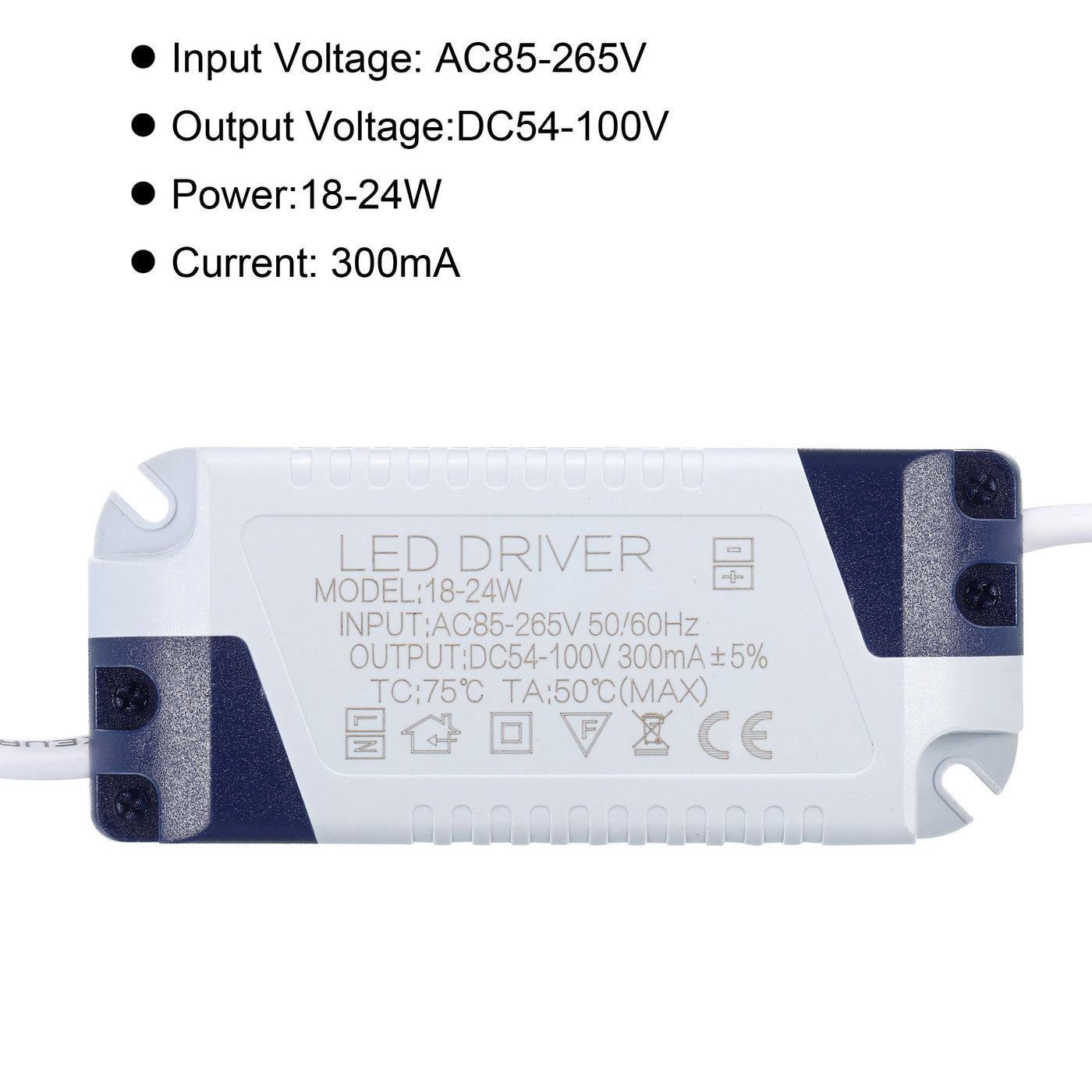 Harfington LED Driver, AC Output DC Female Connector Current Rectifier Transformer External Power Supply