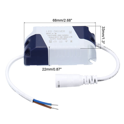 Harfington LED Driver, DC Female Connector Constant Current Rectifier Transformer Power Supply