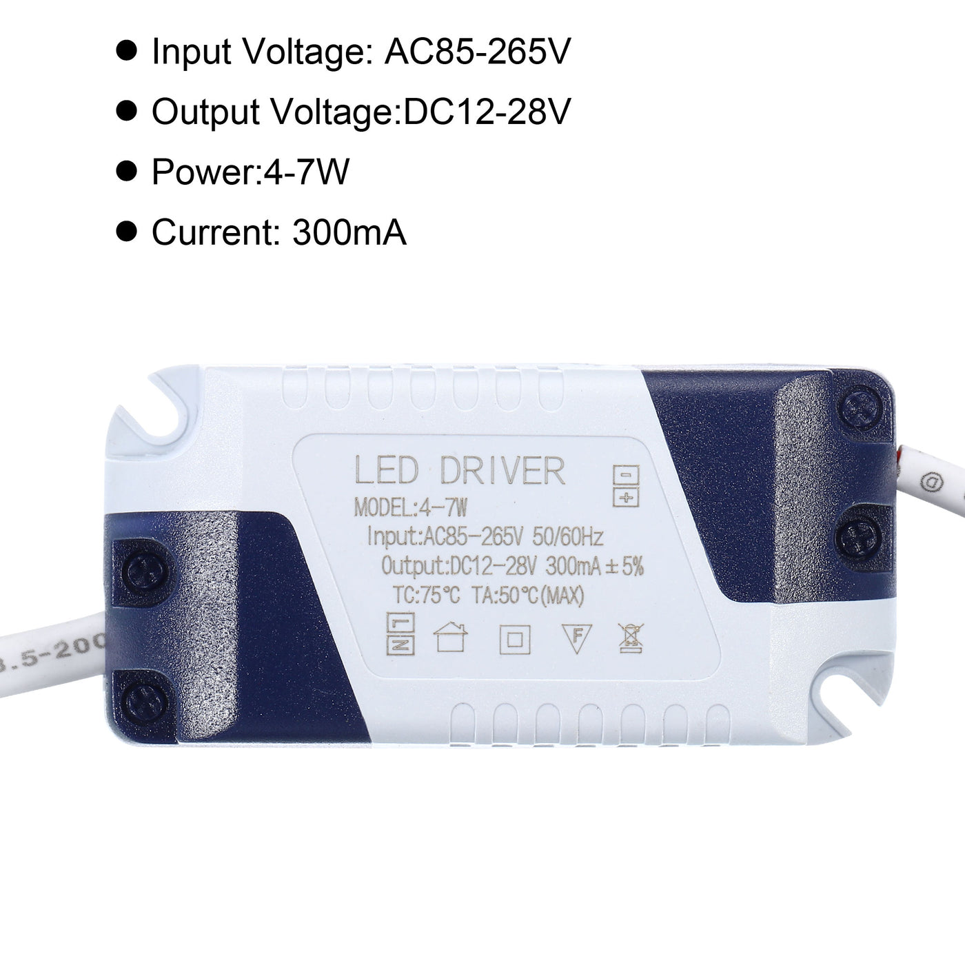 Harfington LED Driver, DC Female Connector Constant Current Rectifier Transformer Power Supply