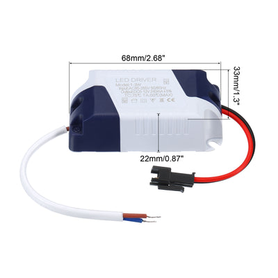 Harfington LED Drivers, AC Output DC Male Connectors Constant Current Rectifier Transformer External Power Supply Ceiling Lamp