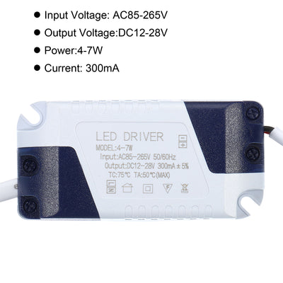 Harfington LED Driver, DC Male Connector Constant Current Rectifier Transformer External Power Supply Ceiling Lamp