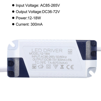 Harfington LED Driver, AC Output DC Male Connectors Constant Current Rectifier Transformers External Power Supply