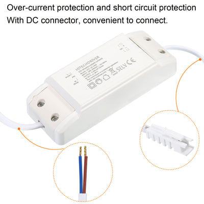 Harfington LED Driver, AC DC Male Connector Constant Current Rectifier Transformers External Power Supplies