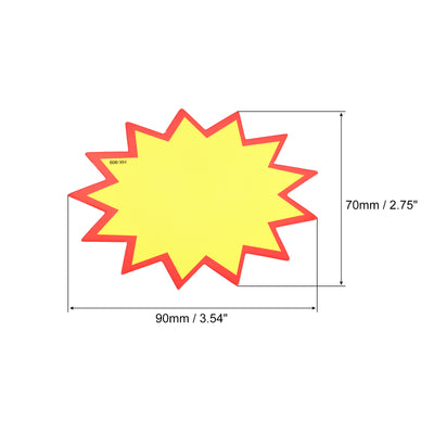 Harfington Blank Starburst Sale Signs Price Tags, Paper Pricing Labels for Retail Sales Pricing