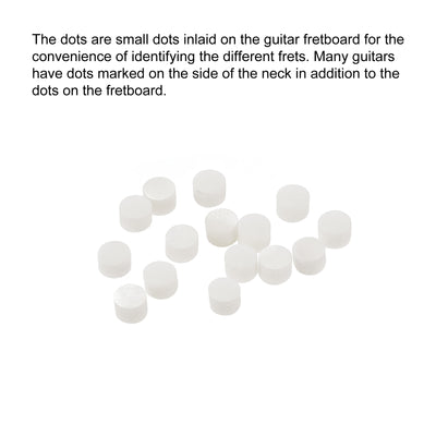 Harfington Inlay Dots Pearl Shell Fingerboard Dots Fret Inlays, for Guitar Bass Ukulele Banjo