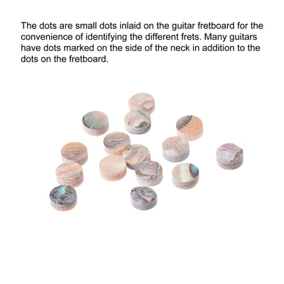 Harfington Inlay Dots Abalone Shell Fingerboard Inlay Fretboard for Guitar Bass Ukulele Banjo