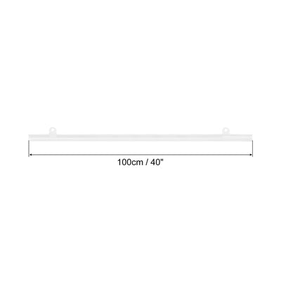 Harfington PVC Poster Hanger Rail Poster Strip Bar with Clips for Poster, Map