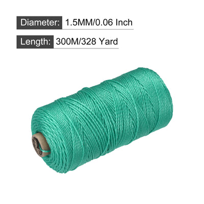 Harfington Twisted Mason Line Nylon String Cord for Landscaping