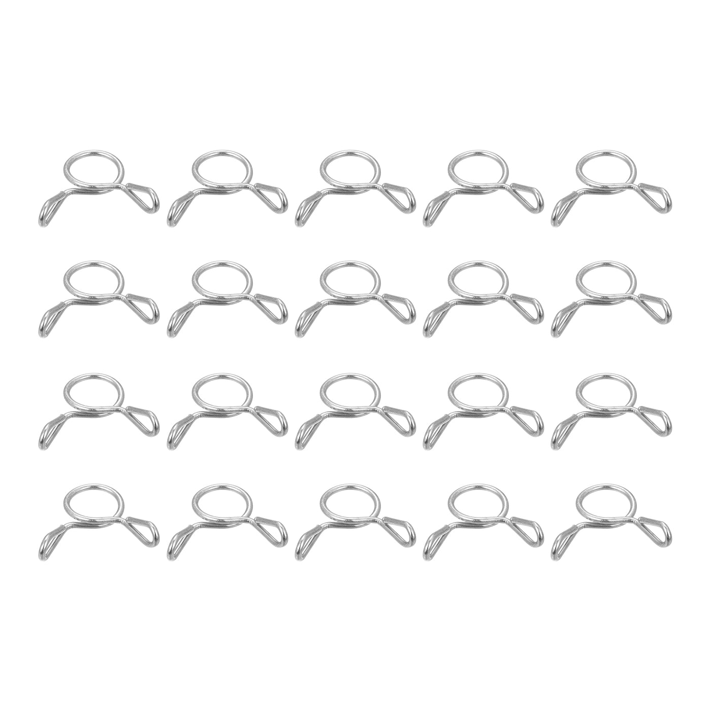 Harfington Fuel Line Hose Clips, 304 Stainless Steel Tubing Spring Hose Clamps