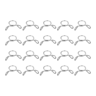 Harfington Fuel Line Hose Clips, 304 Stainless Steel Tubing Spring Hose Clamps