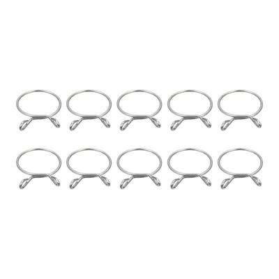 Harfington Fuel Line Hose Clips 304 Stainless Steel Pipe Spring Clamps for Motorcycle