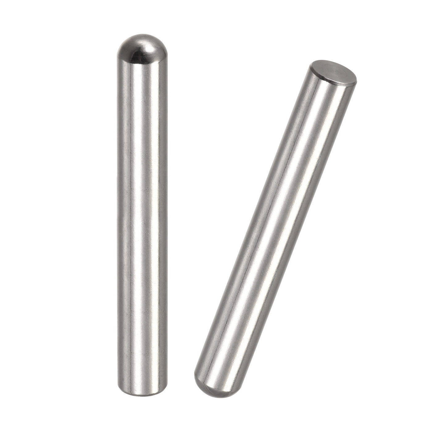 Harfington Dowel Pins, 304 Stainless Steel Round Head Flat Chamfered End Dowel Pin Wood Bunk Bed Shelf Pegs Support Shelves Fasten Element