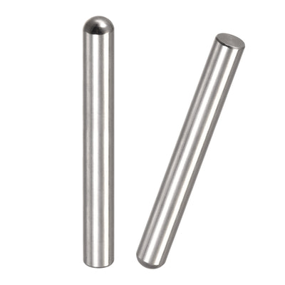 Harfington Dowel Pins, 304 Stainless Steel Round Head Flat Chamfered End Dowel Pin Wood Bunk Bed Shelf Pegs Support Shelves Fasten Element