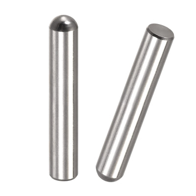 Harfington Dowel Pins, 304 Stainless Steel Round Head Flat Chamfered End Dowel Pin Wood Bunk Bed Shelf Pegs Support Shelves Fasten Element