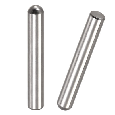 Harfington Dowel Pins, 304 Stainless Steel Round Head Flat Chamfered End Dowel Pin Wood Bunk Bed Shelf Pegs Support Shelves Fasten Element