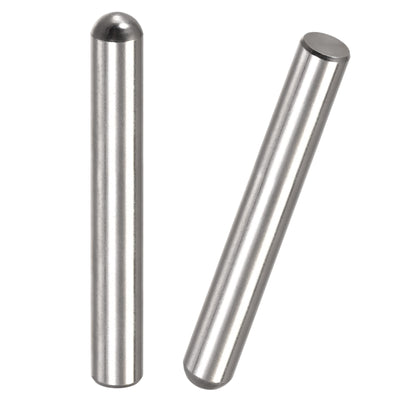 Harfington Dowel Pins, 304 Stainless Steel Round Head Flat Chamfered End Dowel Pin Wood Bunk Bed Shelf Pegs Support Shelves Fasten Element