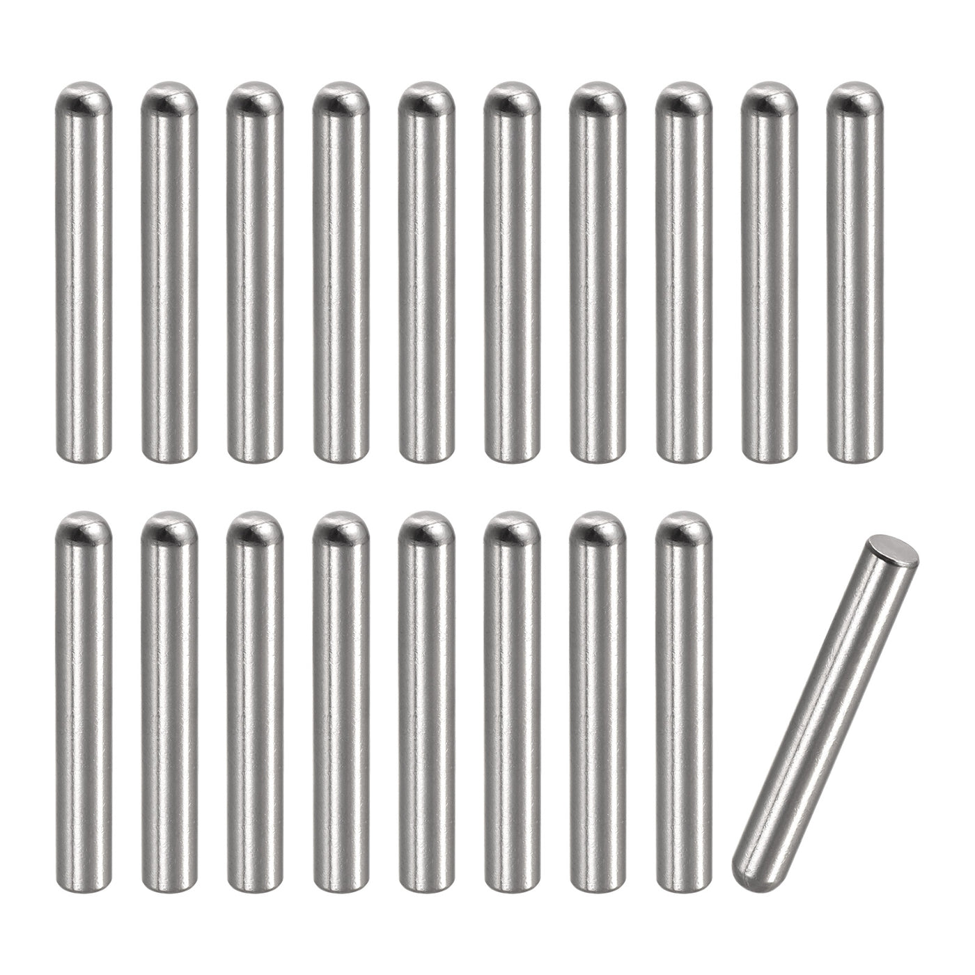 Harfington Dowel Pin 304 Stainless Steel Round Head Flat Chamfered End Pin Wood Bunk Bed Shelf Pegs Support Shelves Fasten Element