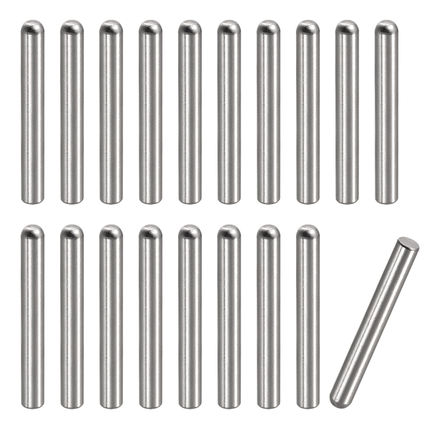 Harfington Dowel Pin 304 Stainless Steel Round Head Flat Chamfered End Pin Wood Bunk Bed Shelf Pegs Support Shelves Fasten Element