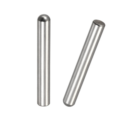 Harfington Dowel Pins, 304 Stainless Steel Round Head Flat Chamfered End Dowel Pin Wood Bunk Bed Shelf Pegs Support Shelves Fasten Element