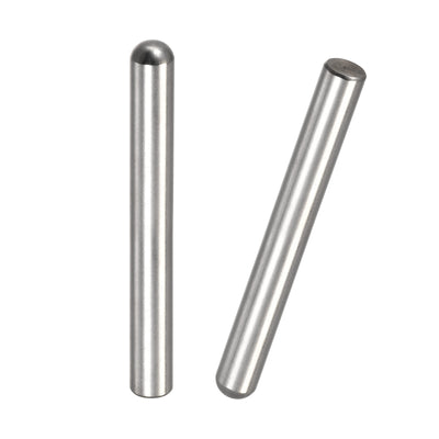 Harfington Dowel Pins, 304 Stainless Steel Round Head Flat Chamfered End Dowel Pin Wood Bunk Bed Shelf Pegs Support Shelves Fasten Element