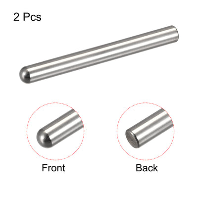 Harfington Dowel Pins, 304 Stainless Steel Round Head Flat Chamfered End Dowel Pin Wood Bunk Bed Shelf Pegs Support Shelves Fasten Element