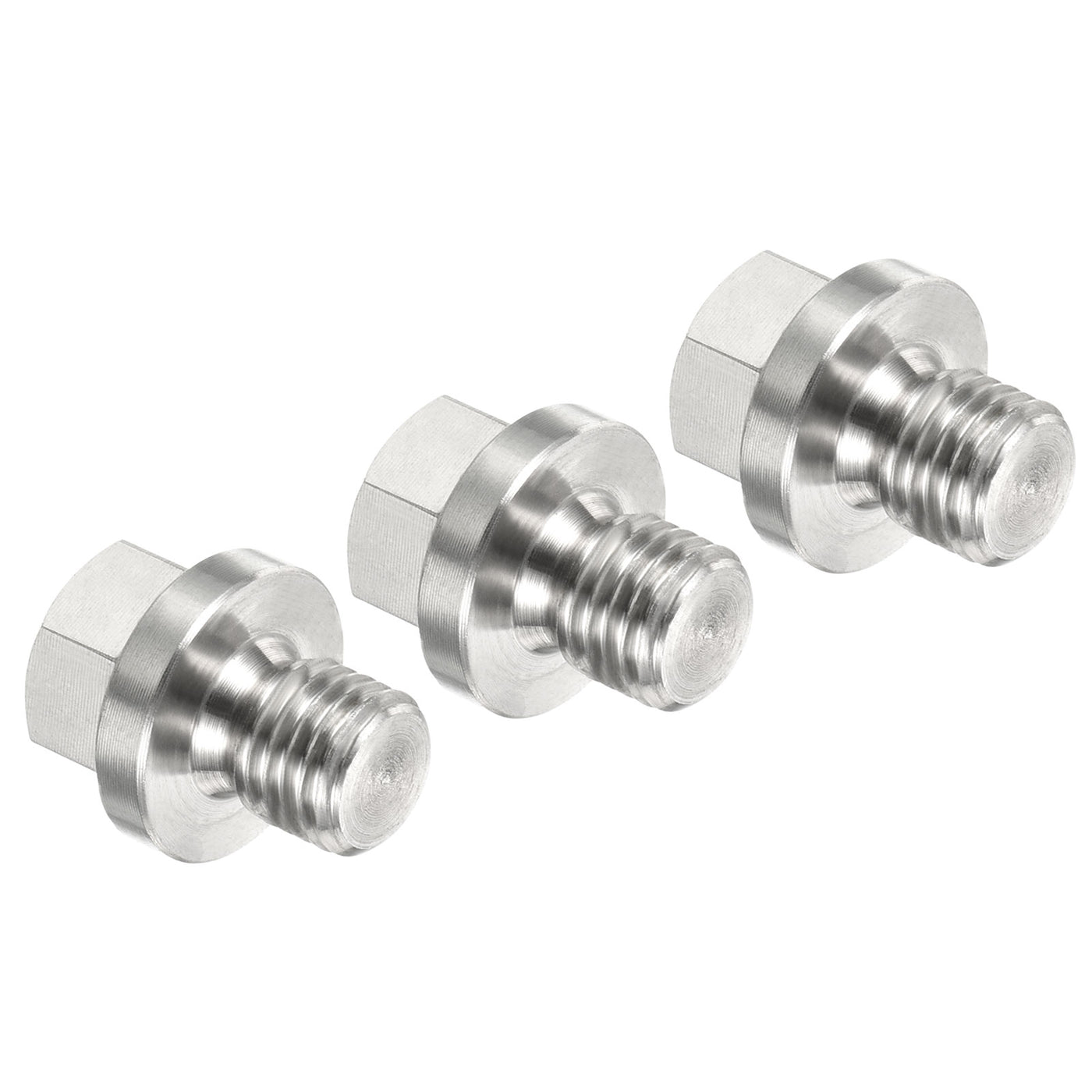 Harfington Male Plug, Waterproof Dustproof Stainless Steel Thread Hex Head Socket Solid Pipe Fitting