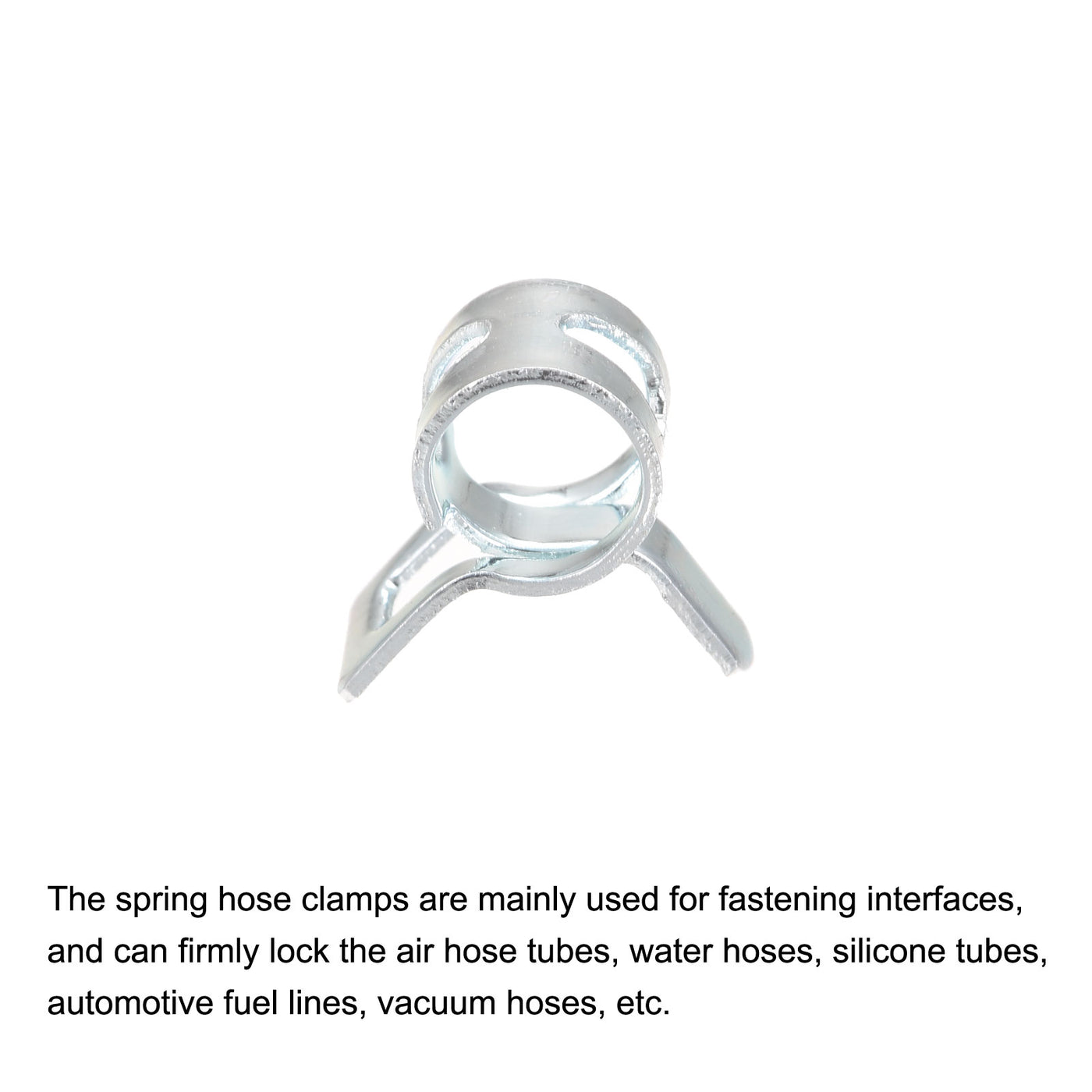 Harfington Spring Band Type Action Fuel/Silicone Vacuum Hose Pipe Clamp Low Pressure Air Clips Clamps