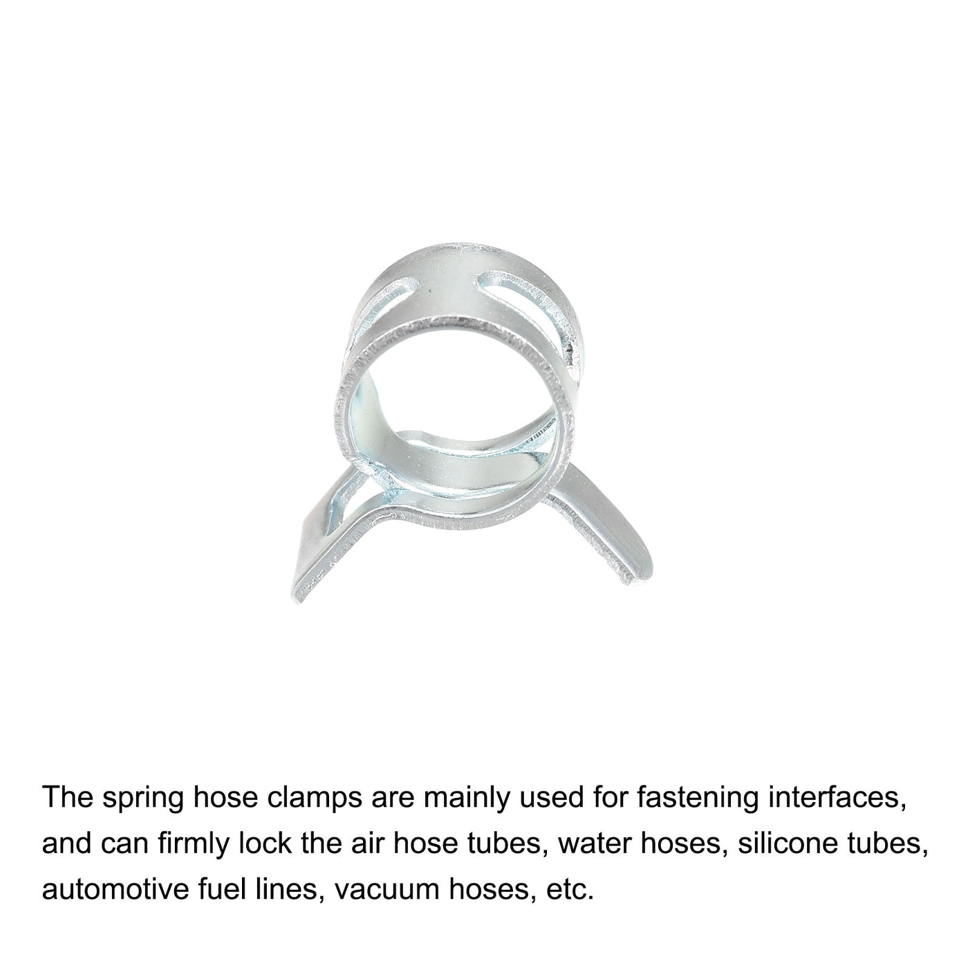 Harfington Spring Band Type Action Fuel/Silicone Vacuum Hose Pipe Clamp Low Pressure Air Clips Clamps