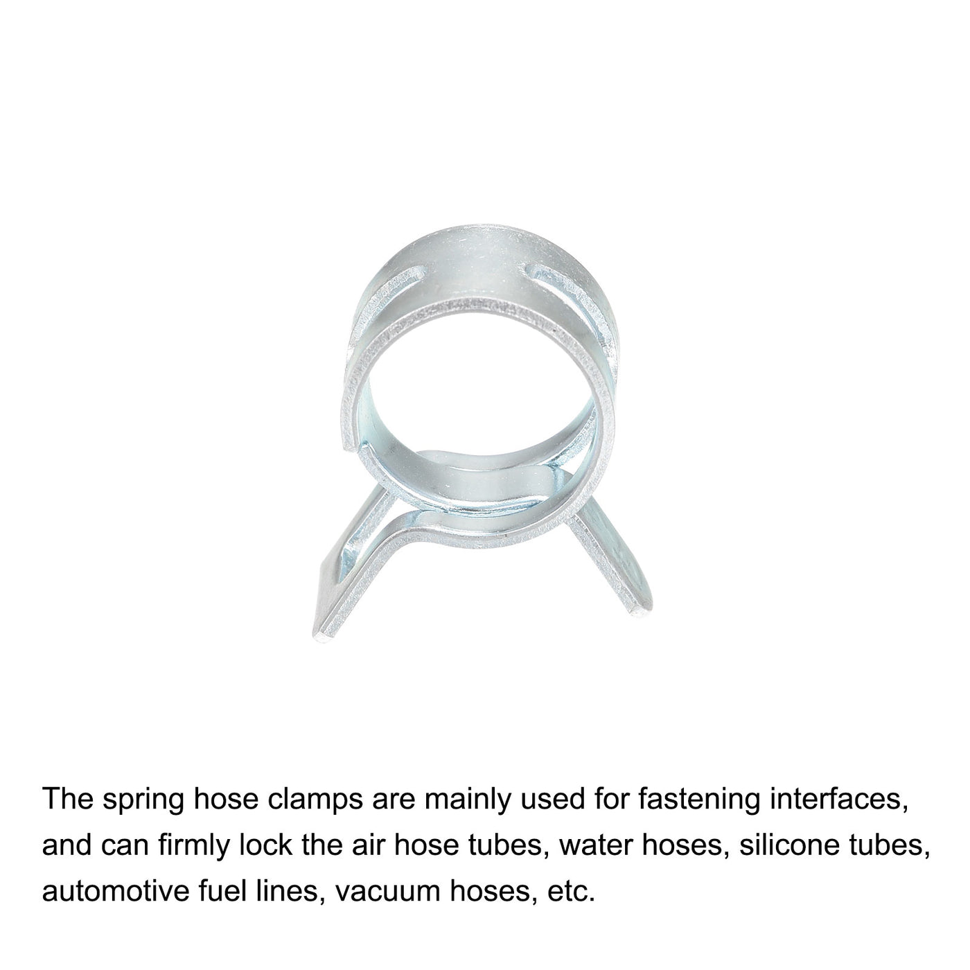 Harfington Spring Band Type Action Fuel/Silicone Vacuum Hose Pipe Clamp Low Pressure Air Clips Clamps