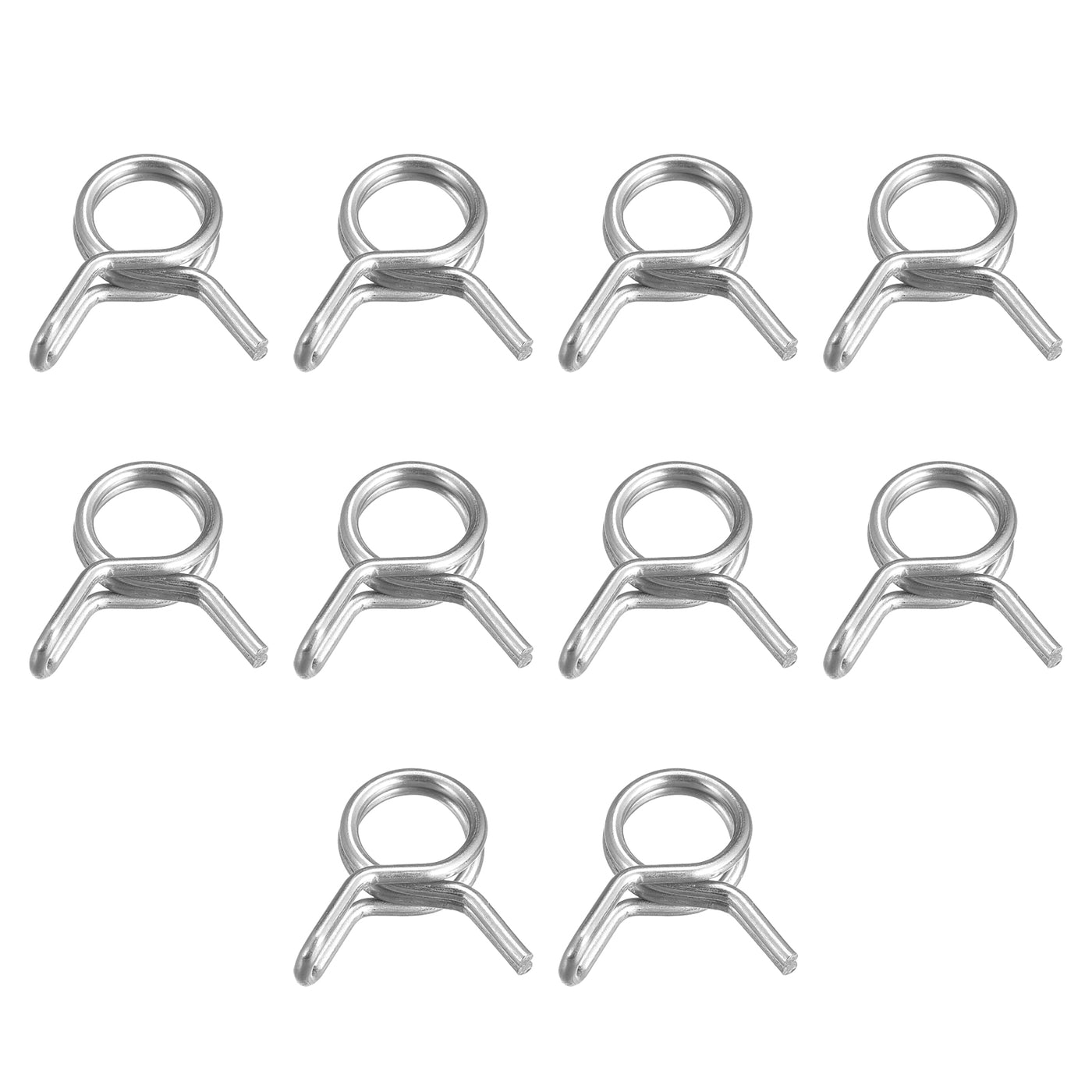 Harfington Double Wire Spring Hose Clamp 304 Stainless Steel Hose Fuel Line Silicone Tube Spring Clips