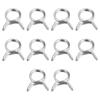 Harfington Double Wire Spring Hose Clamp 304 Stainless Steel Hose Fuel Line Silicone Tube Spring Clips